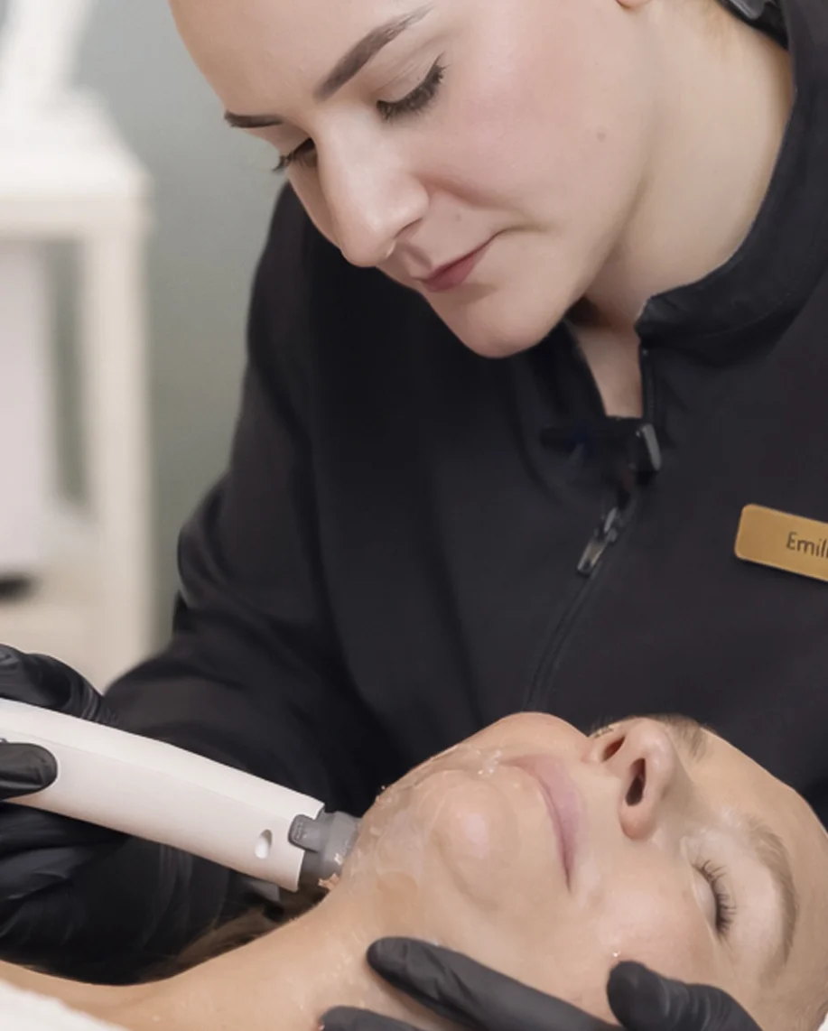 XERF October 2026 XERF radiofrequency skin tightening treatment on a client